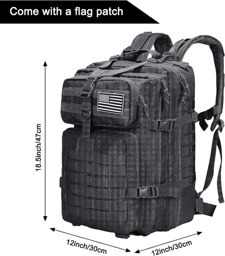 40L Military Tactical Shoulder Backpack for Assault Survival Molle Bag Pack Fishing Backpack for Tackle Storage
