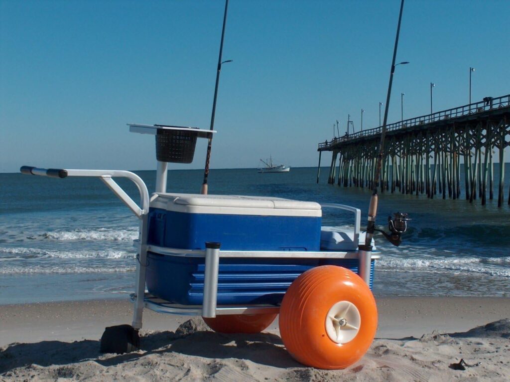 Anglers Fish-N-Mate 303 Jr Cart with Orange Poly Wheels