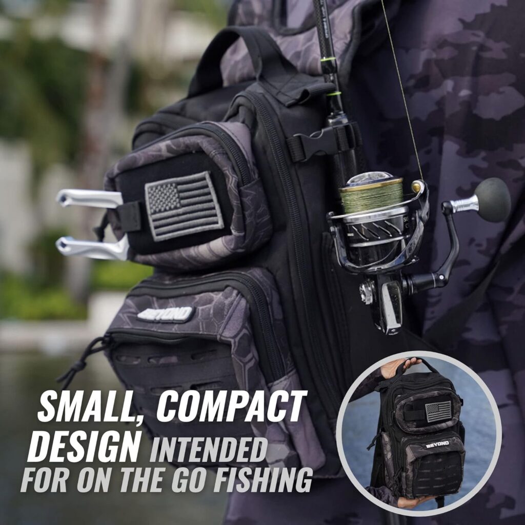 Beyond Fishing Tackle Backpack- The Voyager (Black Onyx)