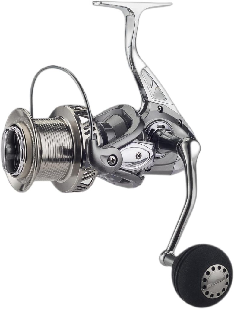 Accuretta Spinning Fishing Reel 8000/1000 Series Saltwater Spinning Reel, 14+1 Stainless BB Ultra Smooth Powerful Surf Fishing Reels, 4.8:1 Gear Ratio 55lbs Max Drag CNC Aluminum Spool