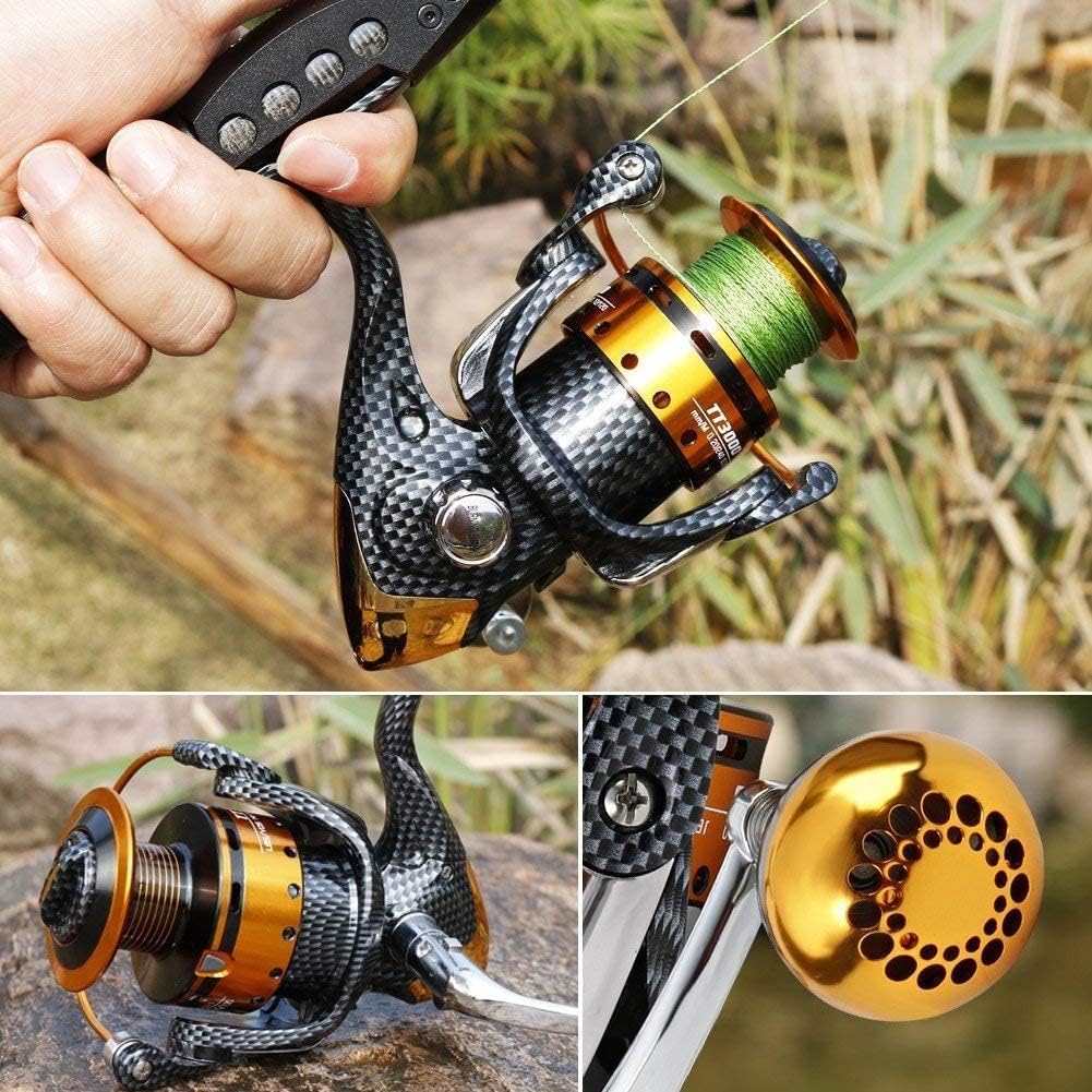Burning Shark Fishing Reels- 12+1 BB, Light and Smooth Spinning Reels, Powerful Carbon Fiber Drag, Saltwater and Freshwater Fishing
