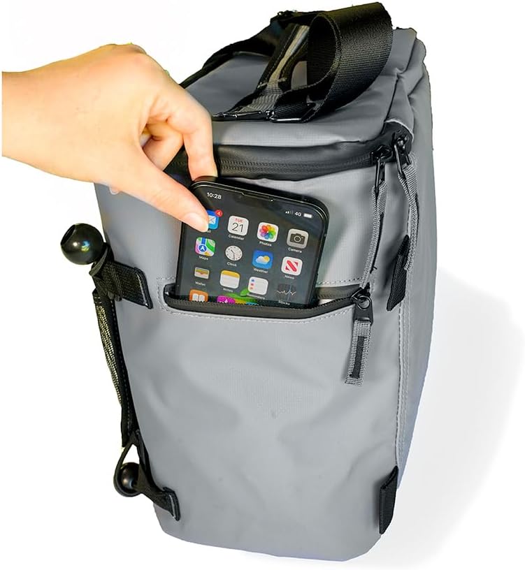 Karlsbrook Kayak Cooler Behind Seat - Waterproof Insulated Kayak Seat Cooler Bag - Kayak Accessories for Kayaking, Camping, Beach, Fishing, Travel, Shopping, Outdoors with Dry Bag Phone Pouch