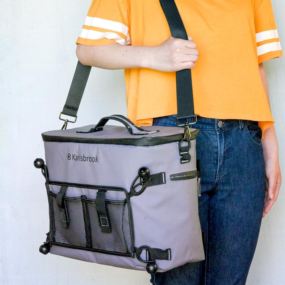 Karlsbrook Kayak Cooler Behind Seat - Waterproof Insulated Kayak Seat Cooler Bag - Kayak Accessories for Kayaking, Camping, Beach, Fishing, Travel, Shopping, Outdoors with Dry Bag Phone Pouch