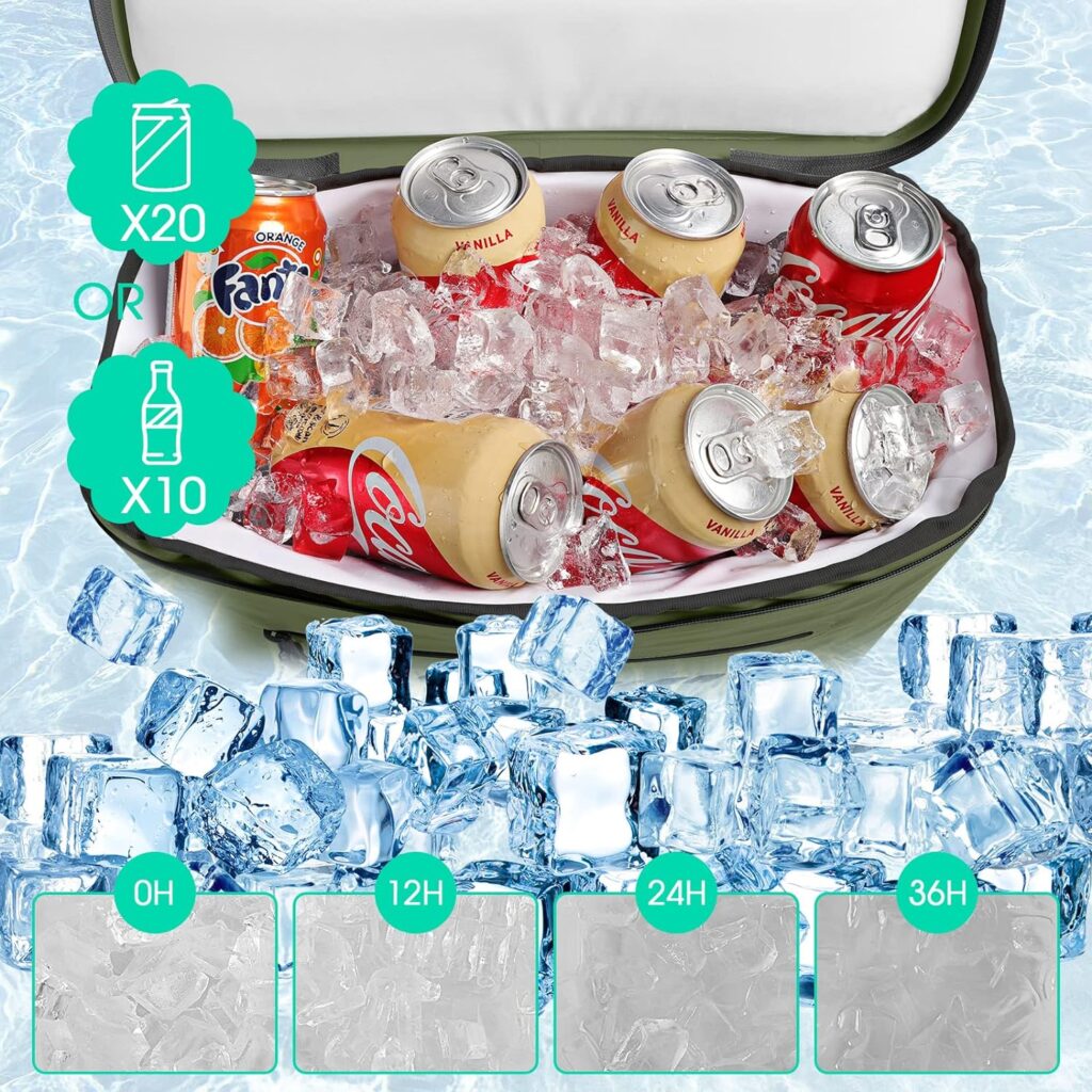MORXPLOR Kayak Cooler,Waterproof Kayak Seat Back Cooler for Kayaking with Shoulder Straps,Cooler for Kayak Seat to Keep Drinks Cool for Travel, Beaches,Camping