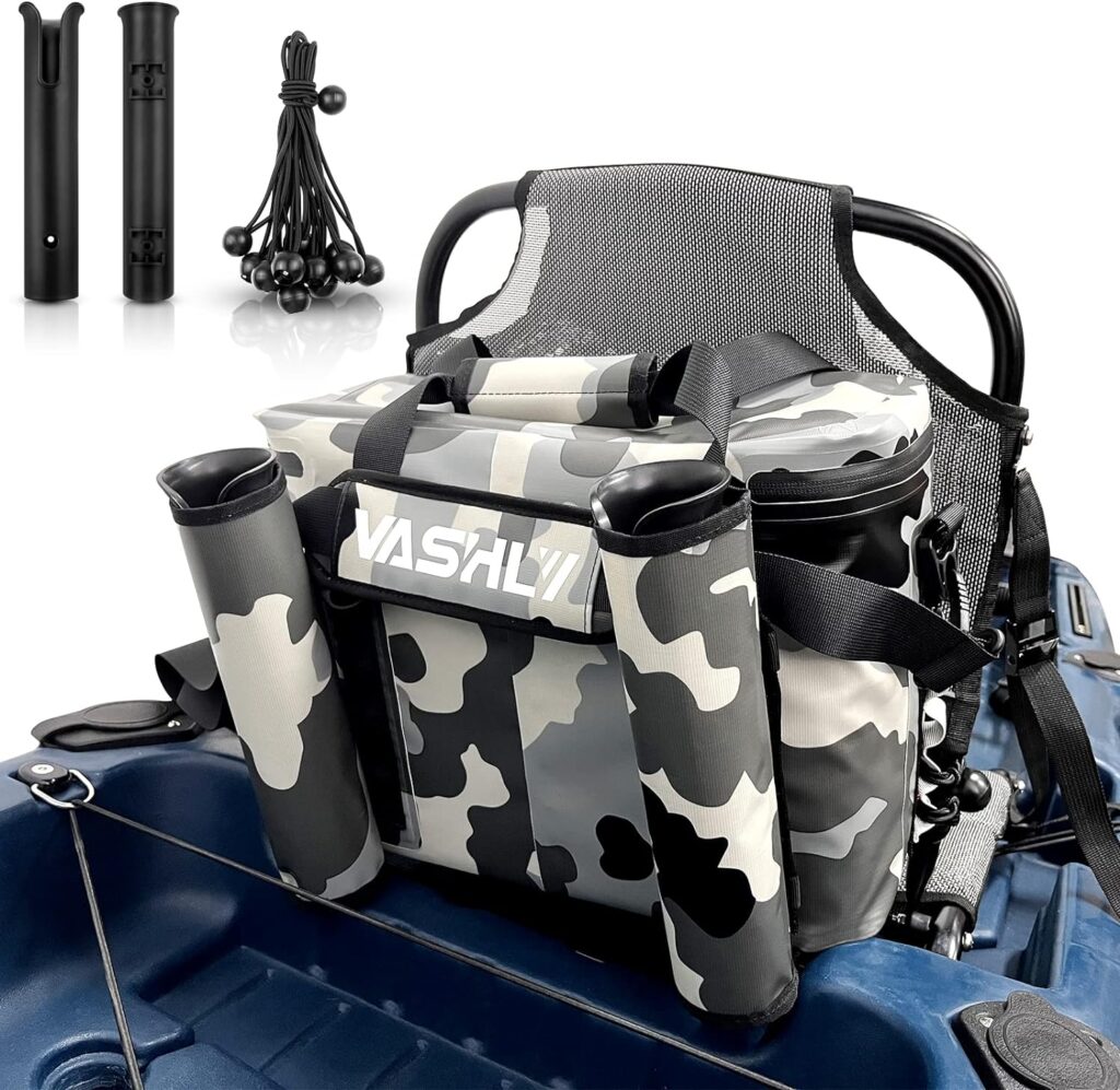 Vashly Kayak Cooler, Waterproof Seat Back Cooler for Kayaks, Kayak Accessories Cooler Bag, Cooler for Kayaking, Beaches, Travel, Lunch, Trips
