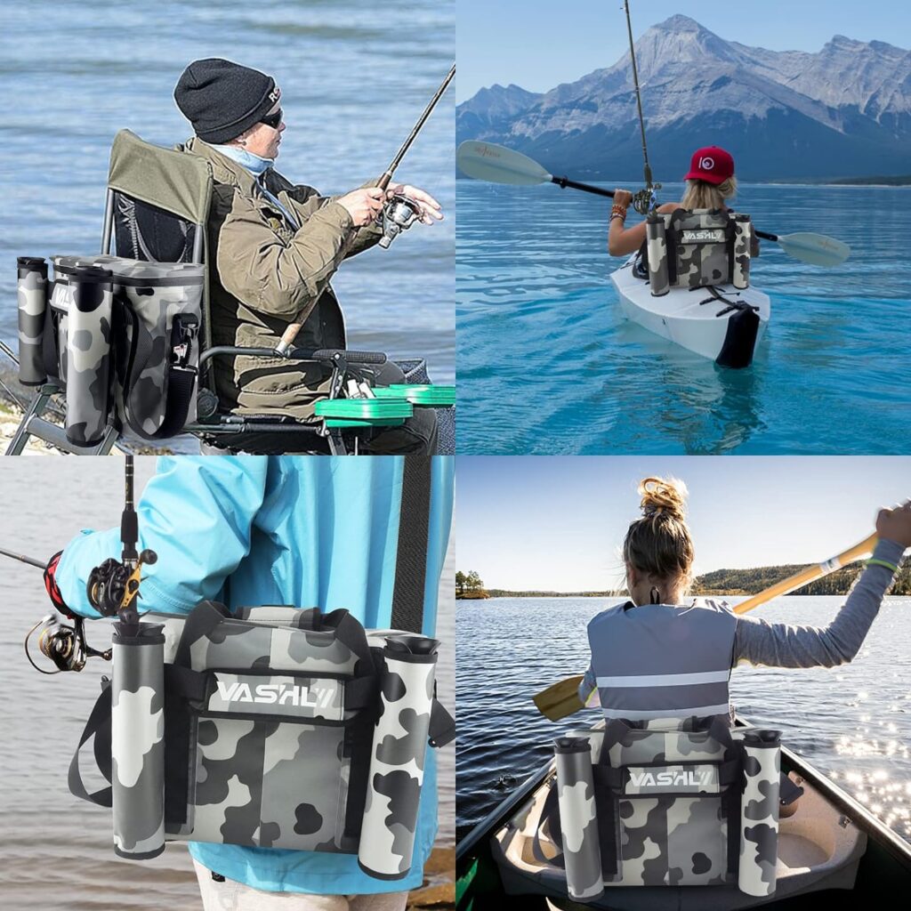 Vashly Kayak Cooler, Waterproof Seat Back Cooler for Kayaks, Kayak Accessories Cooler Bag, Cooler for Kayaking, Beaches, Travel, Lunch, Trips