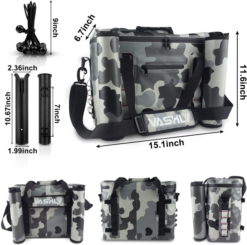 Vashly Kayak Cooler, Waterproof Seat Back Cooler for Kayaks, Kayak Accessories Cooler Bag, Cooler for Kayaking, Beaches, Travel, Lunch, Trips