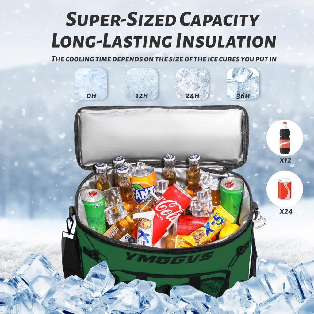 YMGGVS Kayak Cooler,Waterproof Seat Back Cooler for Kayaks,Kayak Accessories Cooler Bag,High Capacity ice Cooler for Kayaking, Fishing,Camping, Beach,with Bottle Opener,Keep Cold All Day