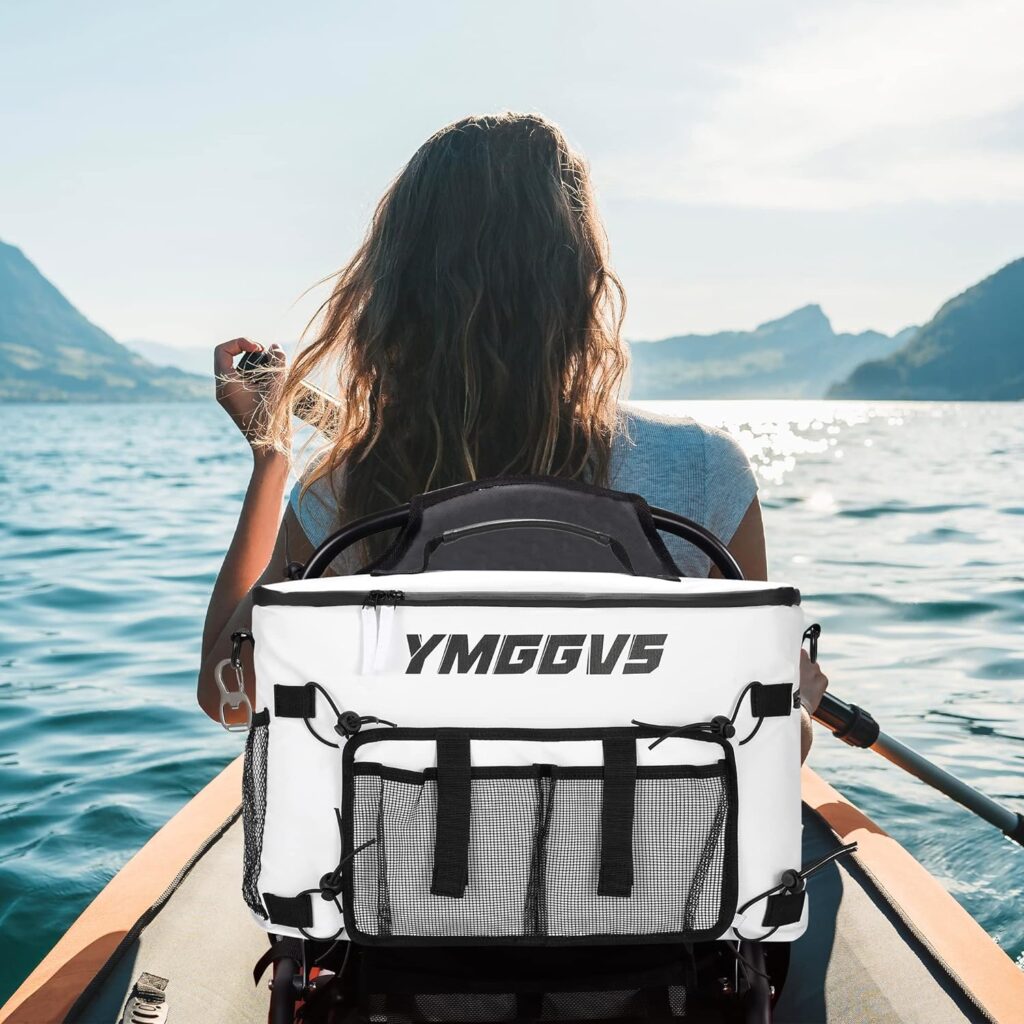 YMGGVS Kayak Cooler,Waterproof Seat Back Cooler for Kayaks,Kayak Accessories Cooler Bag,High Capacity ice Cooler for Kayaking, Fishing,Camping, Beach,with Bottle Opener,Keep Cold All Day