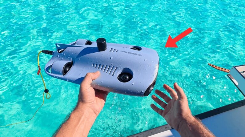 I take my NEW underwater drone to the Sandbar