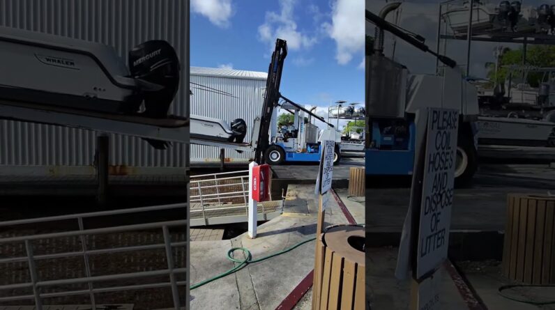Tavernier Creek Marina getting boats ready for Memorial Day weekend in the Florida Keys