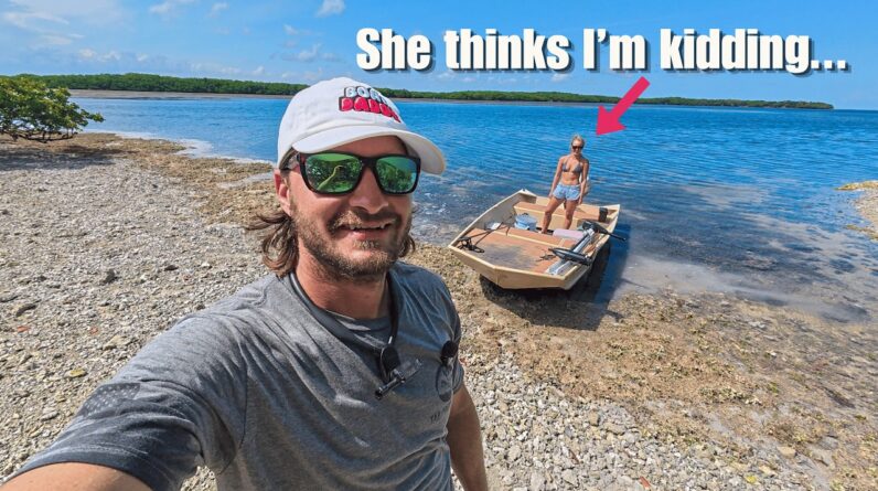 Island survival practice *We have to catch our own food* {Catch Clean Cook}