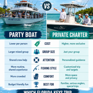 Party Boat vs Private Fishing Charter in the Florida Keys