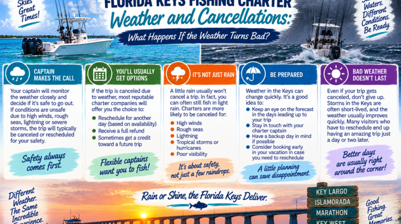 Florida Keys Fishing Charter Weather and Cancellations What Happens If the Weather Turns Bad