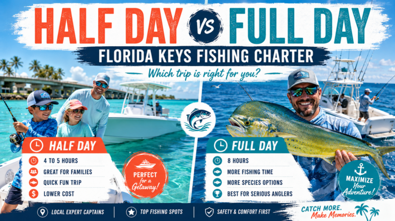 half day vs full day Florida Keys fishing charter